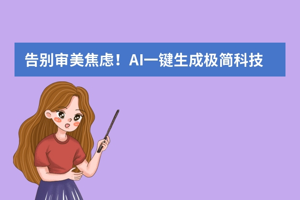 告別審美焦慮！AI一鍵生成極簡科技風PPT，連老板都夸高級