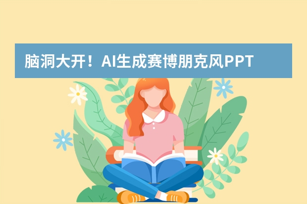 腦洞大開！AI生成賽博朋克風(fēng)PPT，解鎖視覺新體驗