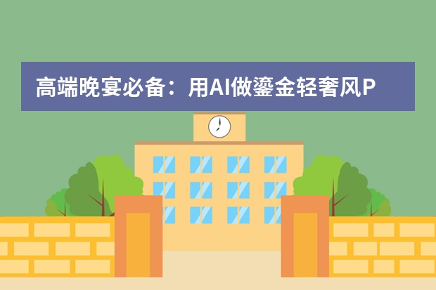 高端晚宴必備：用AI做鎏金輕奢風PPT，晚宴流程盡顯檔次