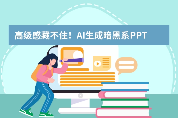 高級感藏不??！AI生成暗黑系PPT，高端品牌演示超有范兒